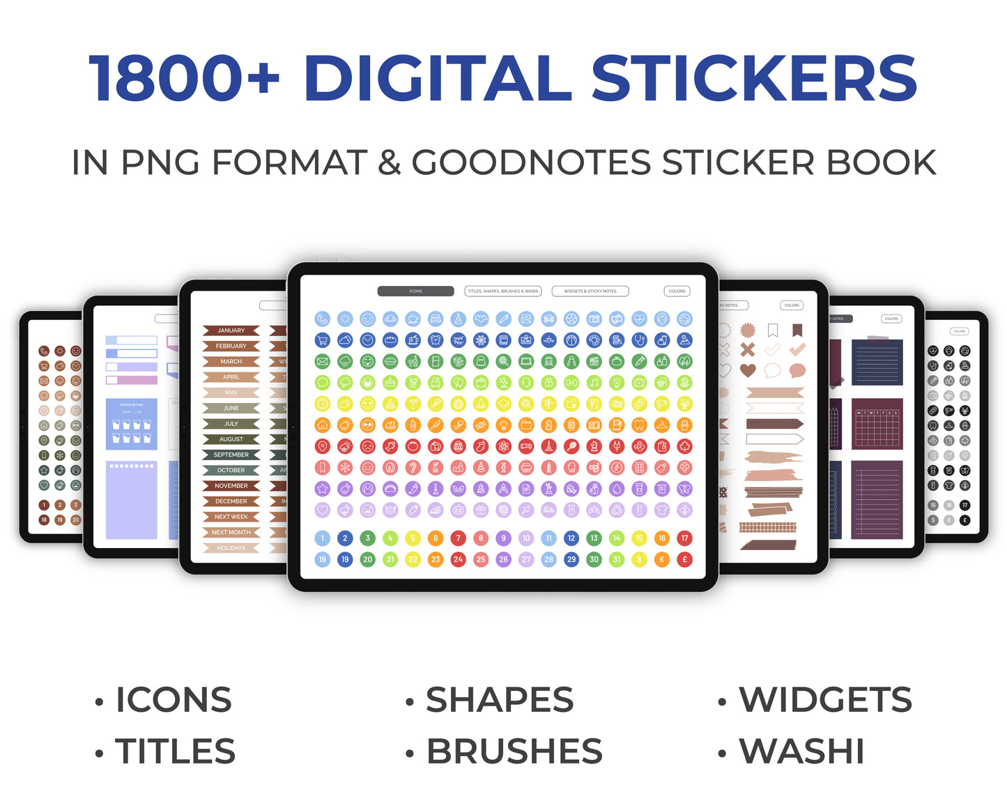 Undated Ultimate Digital Planner - Rainbow