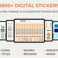 Undated Horizontal Simple Planner - Boho