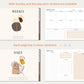Undated Horizontal Simple Planner - Boho