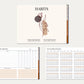 Undated Horizontal Simple Planner - Boho