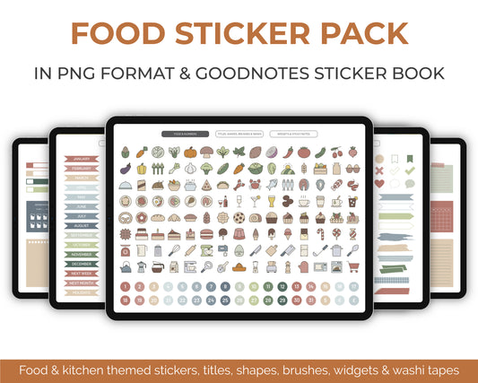 Digital Stickers - Food & Kitchen