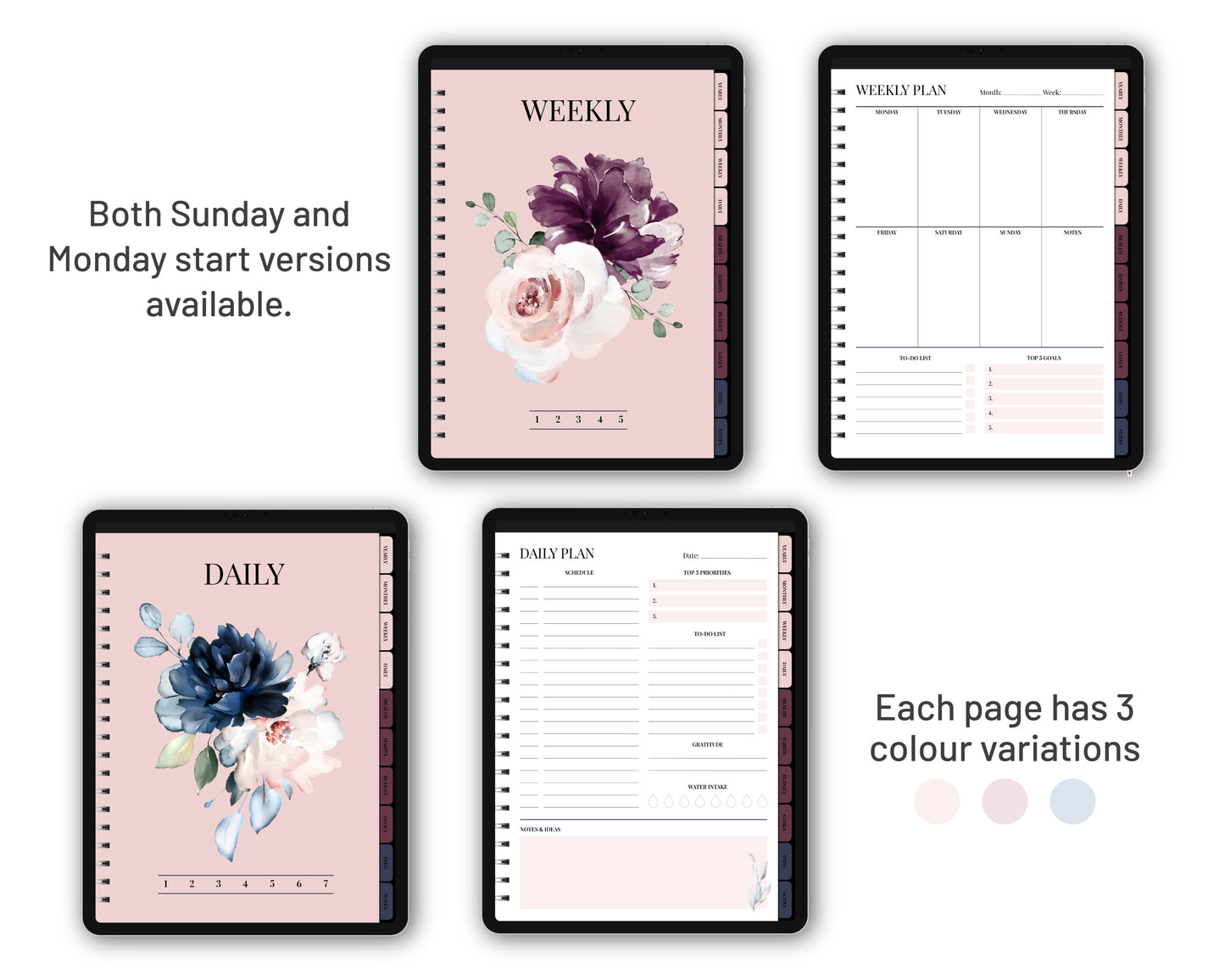 Undated Simple Planner