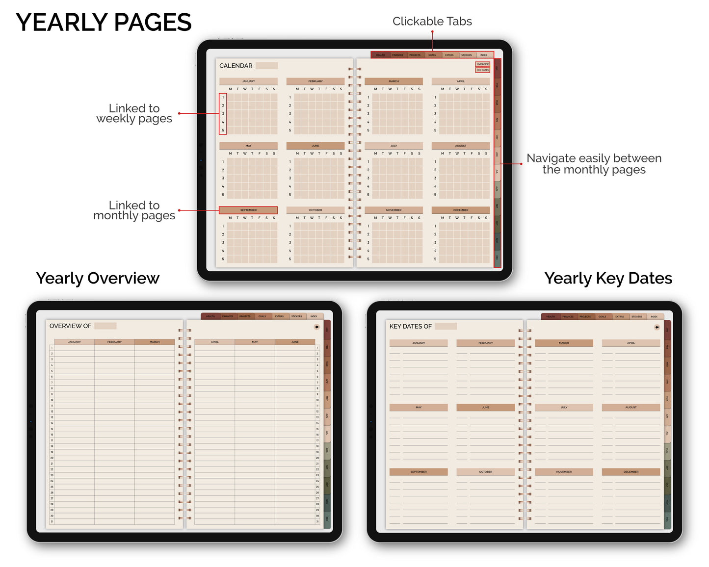 Undated Classical Planner - Boho