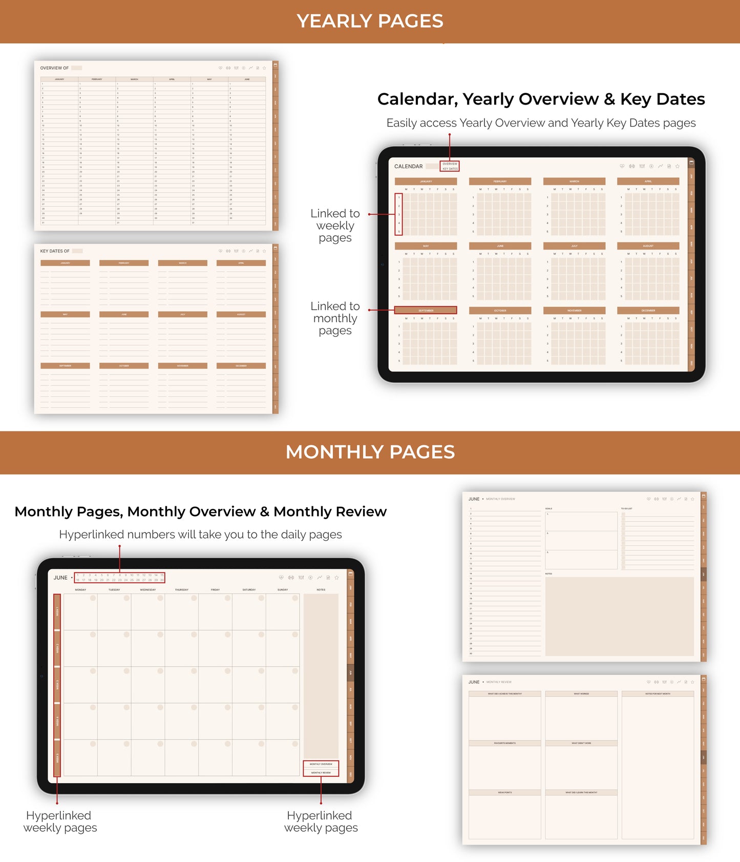 Undated Ultimate Digital Planner - Boho