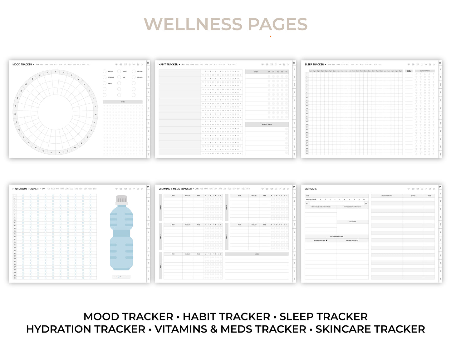 Undated Ultimate Digital Planner - Minimalist