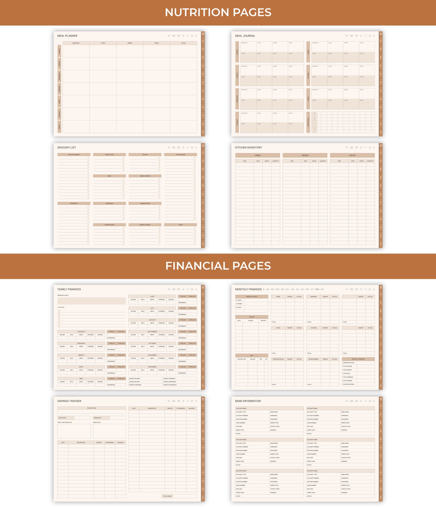 Undated Ultimate Digital Planner - Boho